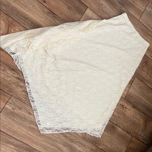 Persaya Cream Lace Maxi Aline Skirt Woman Size Small